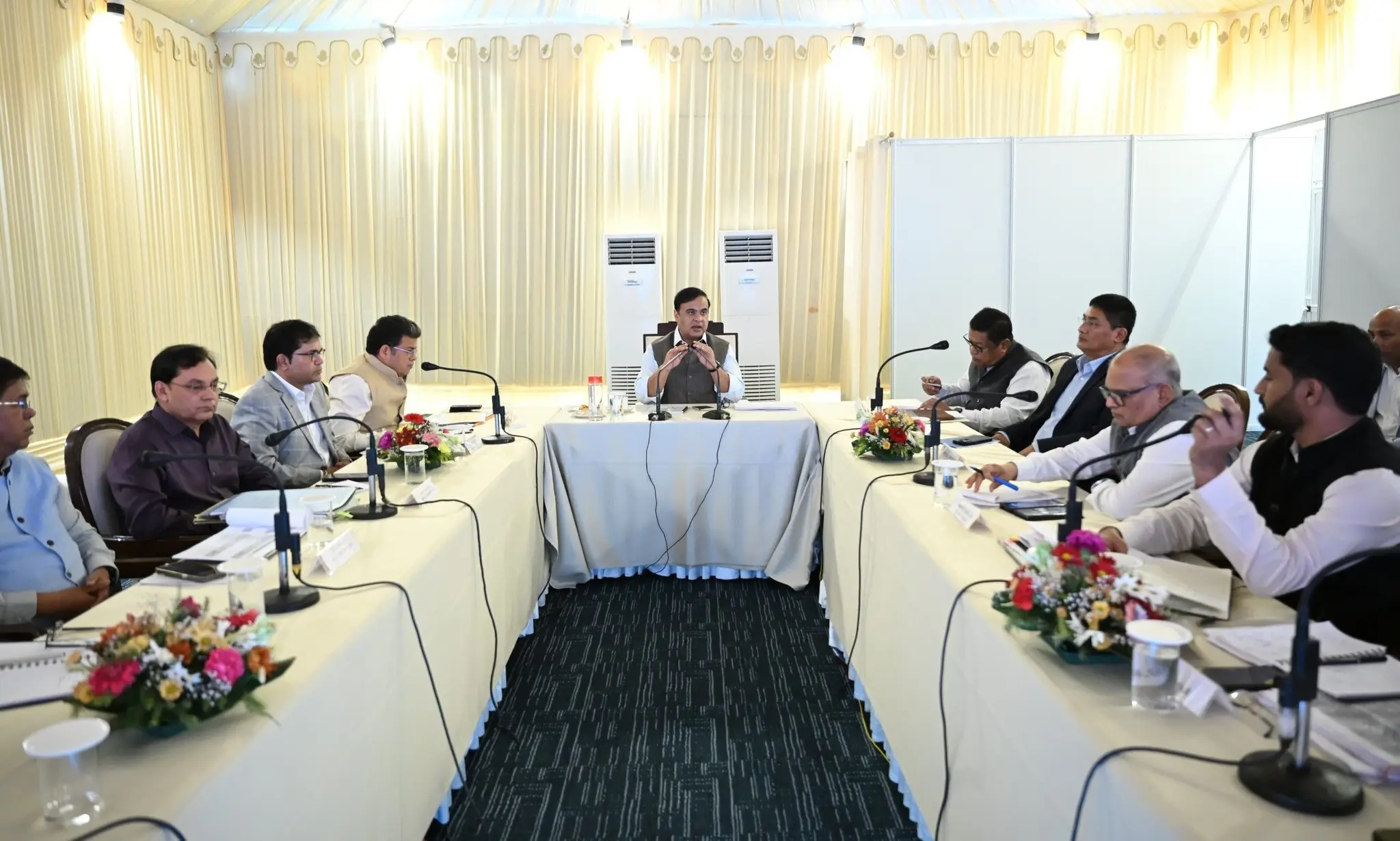 Assam CM Himanta Biswa Sarma Reviews 274 Development Projects in Dhemaji and Dhakuakhana